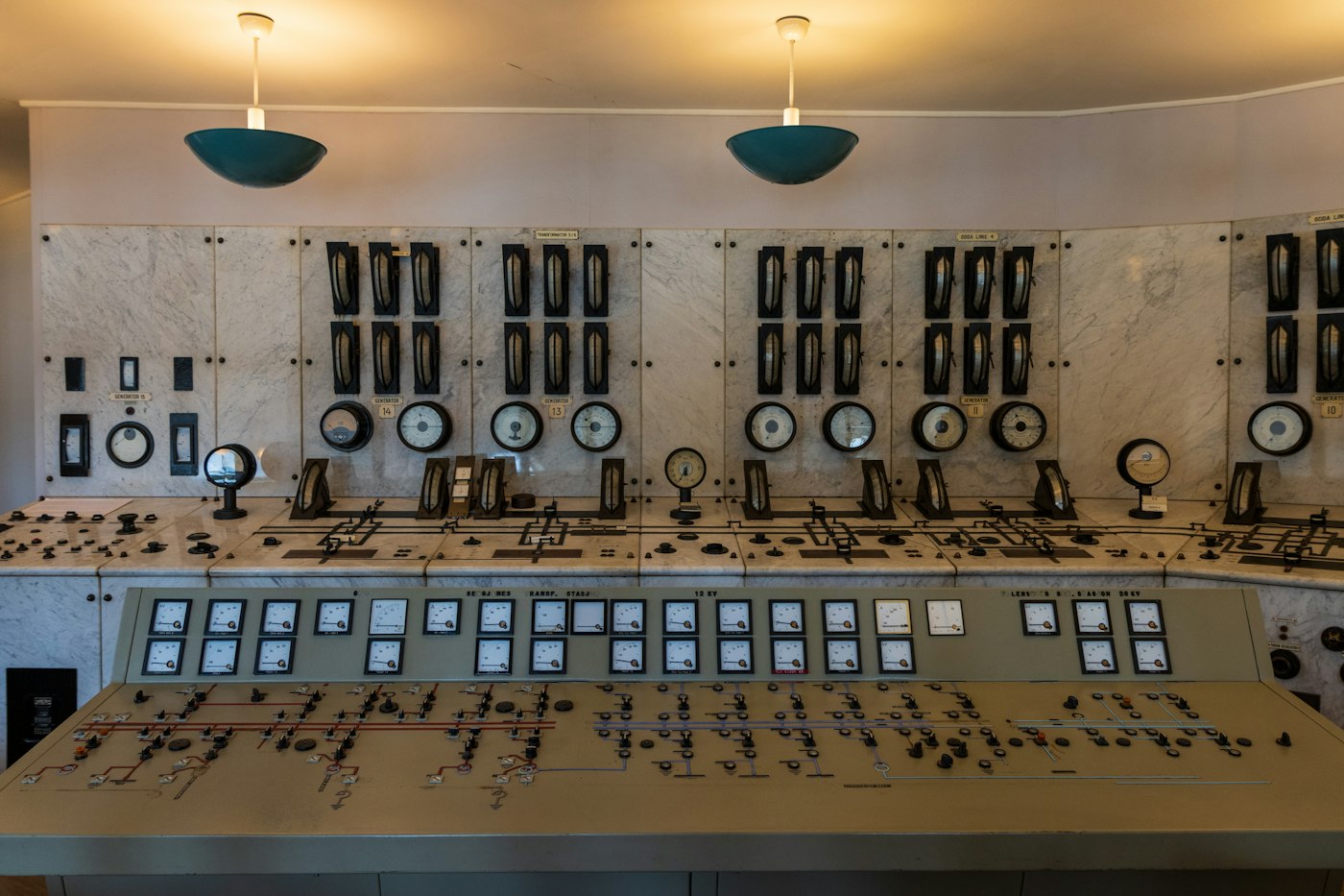 Salle de contrôle d’une installation industrielle